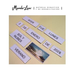 IMANES ALMANAQUE / CALENDARIO LETRA 1 CM./ 54 FICHAS