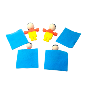 1 AA ESCALA DE DESARROLLO INFANTIL M.P.: CORRESPONDENCIA MUÑECOS MANTAS
