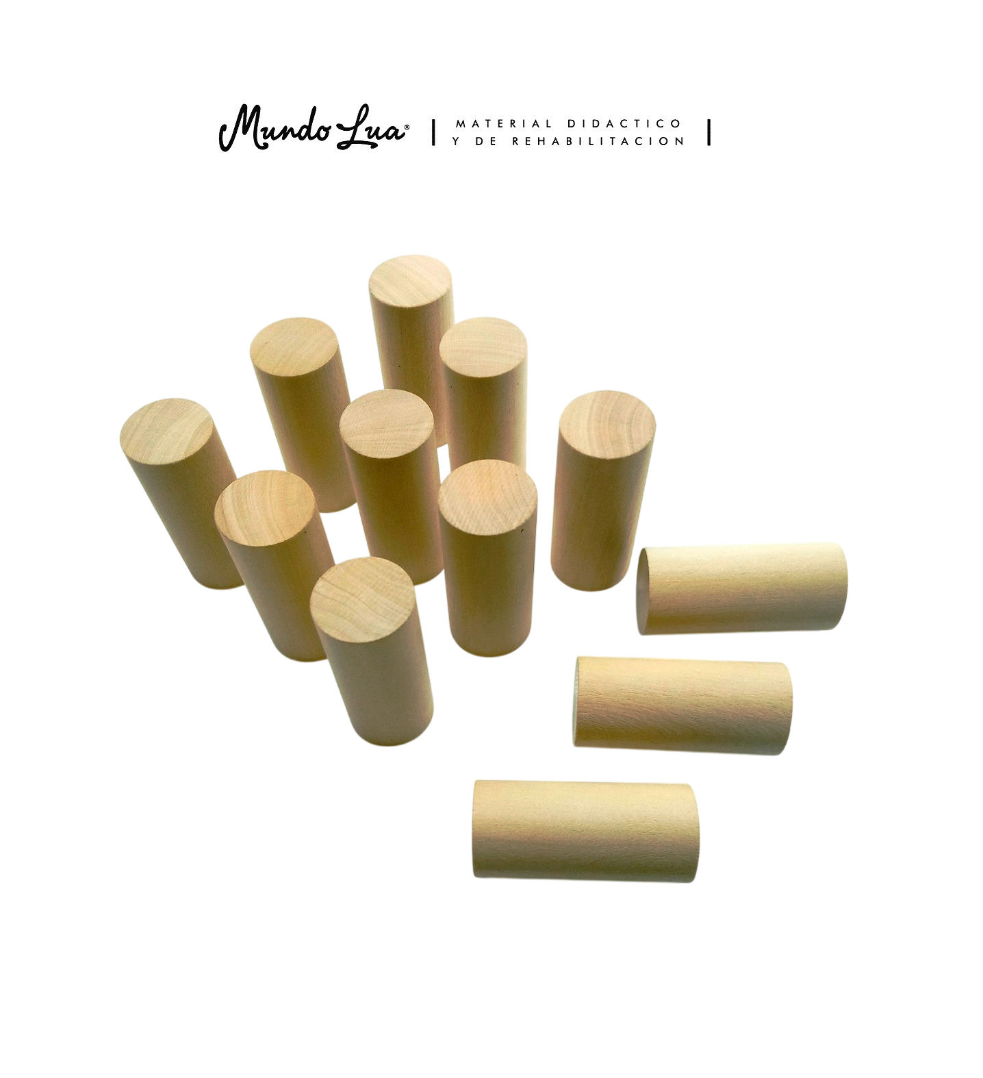 CLAVIJAS O CILINDROS DE MADERA CON 12 MODELOS - Imagen 2